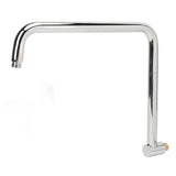 Shower Head Extension with Flange S Shape Shower Arm Wall Mount Rotatable Stainless Steel Shower Pipe for Bathroom Electroplate