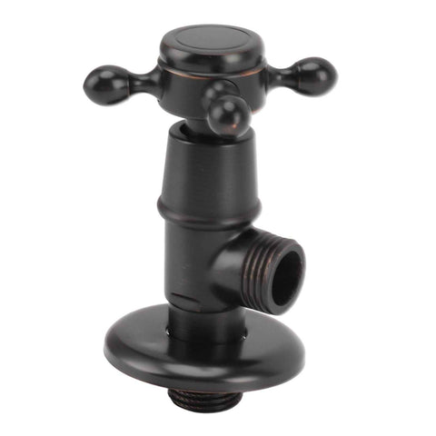 Solid Brass Angle Stop Valve Retro Thickened Cold Hot Triangle Valve Explosion Proof Water Shut Off Valve Black In Australia - Darrahopens