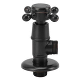 Solid Brass Angle Stop Valve Retro Thickened Cold Hot Triangle Valve Explosion Proof Water Shut Off Valve Black In Australia - Darrahopens
