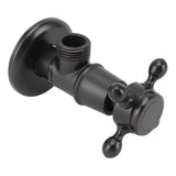 Solid Brass Angle Stop Valve Retro Thickened Cold Hot Triangle Valve Explosion Proof Water Shut Off Valve Black In Australia - Darrahopens