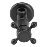 Solid Brass Angle Stop Valve Retro Thickened Cold Hot Triangle Valve Explosion Proof Water Shut Off Valve Black In Australia - Darrahopens