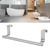 Multi Purpose Stainless Steel Single Bar Towel Rack Hole Free Towel Rack Bathroom Towel Bar S 6.2x23.5cm In Australia - Darrahopens