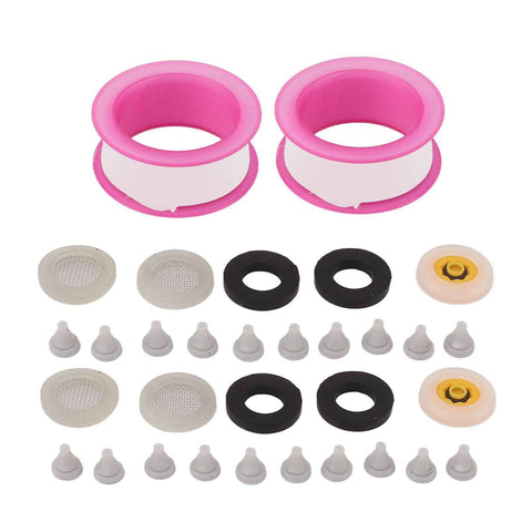 2 Set Silicone Shower Head Nozzles with Rubber Gasket Screen Flow Restrictor PTFE Tape Kit In Australia - Darrahopens