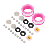 2 Set Silicone Shower Head Nozzles with Rubber Gasket Screen Flow Restrictor PTFE Tape Kit In Australia - Darrahopens