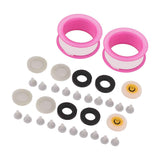 2 Set Silicone Shower Head Nozzles with Rubber Gasket Screen Flow Restrictor PTFE Tape Kit In Australia - Darrahopens