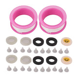 2 Set Silicone Shower Head Nozzles with Rubber Gasket Screen Flow Restrictor PTFE Tape Kit In Australia - Darrahopens