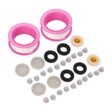 2 Set Silicone Shower Head Nozzles with Rubber Gasket Screen Flow Restrictor PTFE Tape Kit In Australia - Darrahopens