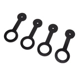 4PCS RV Shower Door Travel Latch Strap Blaack Color Silicone RV Camper Bathroom Door Latch