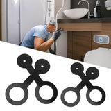 4PCS RV Shower Door Travel Latch Strap Blaack Color Silicone RV Camper Bathroom Door Latch