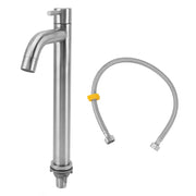 Single Cold Water Kitchen Faucet Stainless Steel Single Hole Bathroom Faucet for Home Apartment Tall Bent In Australia - Darrahopens