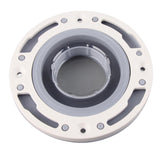 Toilet Flange Silicone and ABS Gray Universal Toilet Flange Replacement for 4in 5in Special 3in Waste Pipe