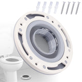 Toilet Flange Silicone and ABS Gray Universal Toilet Flange Replacement for 4in 5in Special 3in Waste Pipe