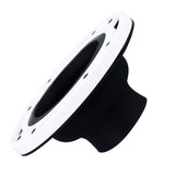 Toilet Flange Repair Kit Black Durable Silicone ABS Easy Installation Toilet Flange Replacement Kit for 4in 5in Pipe