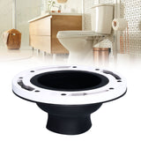 Toilet Flange Repair Kit Black Durable Silicone ABS Easy Installation Toilet Flange Replacement Kit for 4in 5in Pipe