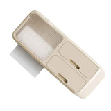 Drill Free Bathroom Tissue Storage Box Waterproof Bathroom Toilet Paper Holder Wall Mounted Toilet Paper Organizer Beige In Australia - Darrahopens