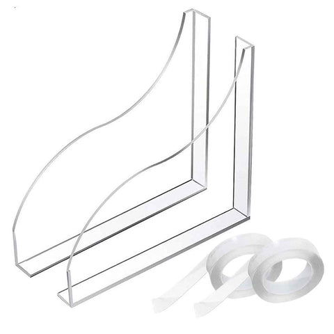 2 Pcs Bathtub Splashing Guard Acrylic Shower Tub Corner Water Blocking Plate for Bathroom Kitchen Sink In Australia - Darrahopens