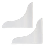 2 Pcs Bathtub Splashing Guard Acrylic Shower Tub Corner Water Blocking Plate for Bathroom Kitchen Sink