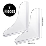 2 Pcs Bathtub Splashing Guard Acrylic Shower Tub Corner Water Blocking Plate for Bathroom Kitchen Sink