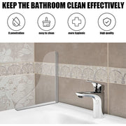2 Pcs Bathtub Splashing Guard Acrylic Shower Tub Corner Water Blocking Plate for Bathroom Kitchen Sink