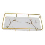 Bathroom Vanity Tray Modern Stylish Anti Slip Kitchen Sink Countertop Storage Organizer S White
