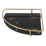 Bathroom Storage Tray Light Luxury Decorative Golden Texture Triangle Bathroom Organiser Tray for Soap Towel Paper Napkins Jewellery Makeup Black In Australia - Darrahopens