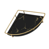 Bathroom Storage Tray Light Luxury Decorative Golden Texture Triangle Bathroom Organiser Tray for Soap Towel Paper Napkins Jewellery Makeup Black In Australia - Darrahopens