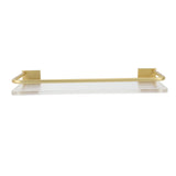 30cm Bathroom Wall Mounted Shelf Space Aluminum Acrylic Towel Rack Bathroom Storage Rack Gold