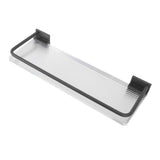 30cm Bathroom Wall Mounted Shelf Space Aluminum Acrylic Towel Rack Bathroom Storage Rack Grey