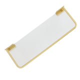 Floating Shelf Space Aluminum Acrylic Wall Mounted Decorative Storage Shelf for Kitchen Bathroom Living Room Bedroom Gold