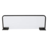 Floating Shelf Space Aluminum Acrylic Wall Mounted Decorative Storage Shelf for Kitchen Bathroom Living Room Bedroom Black