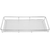 Bathroom Countertop Tray Stainless Steel Acrylic Modern Minimalist Design Space Saving Bathroom Storage Shelf Vanity Tray for Cosmetics Living Goods Silver Single Layer Large Size In Australia - Darrahopens