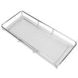 Bathroom Countertop Tray Stainless Steel Acrylic Modern Minimalist Design Space Saving Bathroom Storage Shelf Vanity Tray for Cosmetics Living Goods Silver Single Layer Large Size In Australia - Darrahopens