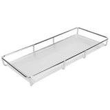 Bathroom Countertop Tray Stainless Steel Acrylic Modern Minimalist Design Space Saving Bathroom Storage Shelf Vanity Tray for Cosmetics Living Goods Silver Single Layer Large Size In Australia - Darrahopens