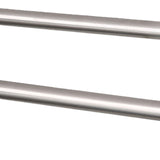 Double Towel Bar Plastic Stainless Steel Bath Towel Rack for Bathroom Double Towel Holder Wall Mount Towel Hanger Beige