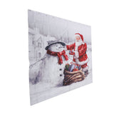 Christmas Shower Curtain Exquisite Digital Printing Thickened Waterproof Fabric Shower Curtain for Bathroom