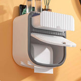 Toilet Paper Holder Wall Mounted Bathroom Tissue Roll Paper Towel Holder Tissue Dispensers for Household White In Australia - Darrahopens