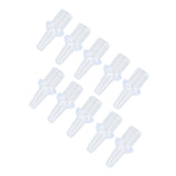 10 Pcs Enema Nozzle Tips Silicone Washable 8mm Inner Diameter Private Flushes Soft Enema Replacement Nozzle Tips