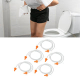 5pcs Replacement Enema Hose Universal 5.2ft Length Universal Colon Cleansing Tube for Home