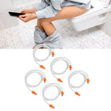 5pcs Replacement Enema Hose Universal 5.2ft Length Universal Colon Cleansing Tube for Home
