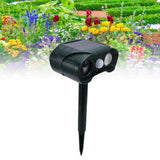 Solar Powered Animal Repeller Ultrasonic Mouse Repeller with 3 Gears Function for Outdoor Garden