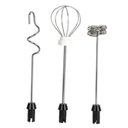Stainless Steel Milk Frother USB Charging Handheld Electric Egg Beater for Home Kitchen