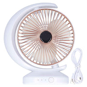 Mini Portable Fan USB Charging Fan Desktop Table Fan Adjustable Air Circulating Fan for Home Office Travel Outdoor Summer Gift In Australia - Darrahopens
