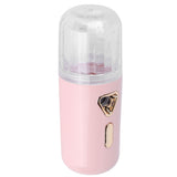 30ml Mini Facial Humidifier Portable Nano Atomization USB Charging Face Mist SprayerPink