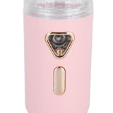 30ml Mini Facial Humidifier Portable Nano Atomization USB Charging Face Mist SprayerPink