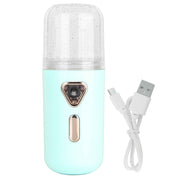30ml Mini Facial Humidifier Portable Nano Atomization USB Charging Face Mist SprayerGreen In Australia - Darrahopens