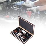 Gun Cleaning Kits Prevent Scratches Easily Storage Electrical Maintenance Cleaning Brush for AutomobileGK06 Aluminum Rod Wooden Box Set 24 Woolly