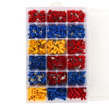 1200PCS Wiring Terminal Mini Portable Copper Tube Insulated End Wire Connector Kit1200PCS