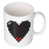 Ceramic Cup Heart Pattern Heat Sensitive Changing Color Mug for Home Office Restaurant Bar Use In Australia - Darrahopens