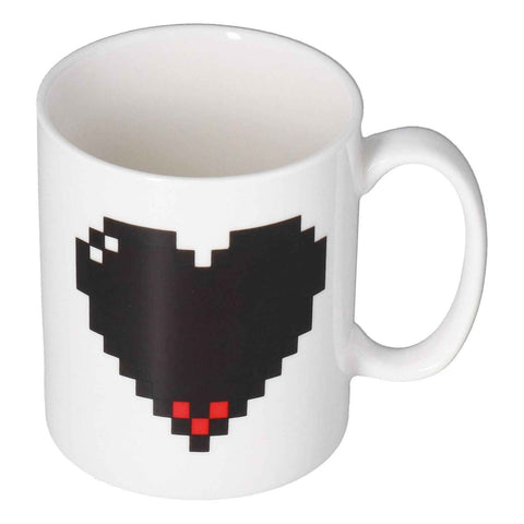 Ceramic Cup Heart Pattern Heat Sensitive Changing Color Mug for Home Office Restaurant Bar Use In Australia - Darrahopens