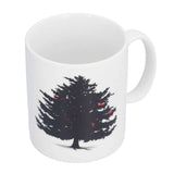 Christmas Trees Pattern Color Changing Mug Heat Induction Cup Ceramic Mug for Home Office In Australia - Darrahopens